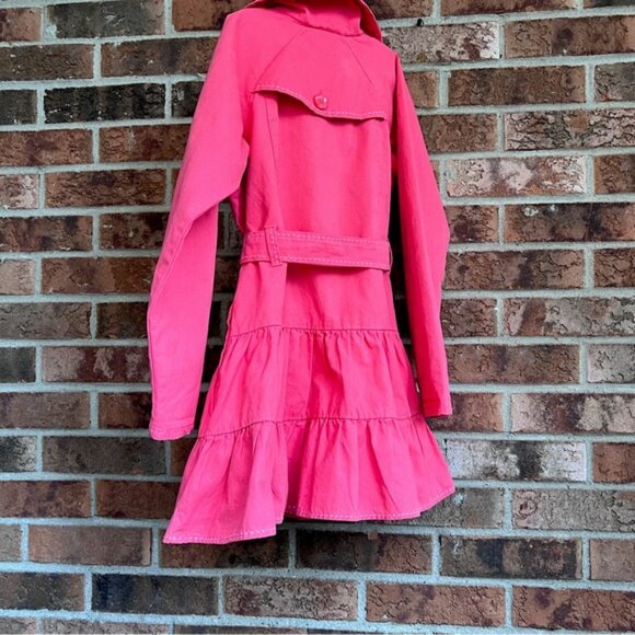 Gymboree Girls trench coat Jacket Size Medium ( 8-10 years old) - Picture 2 of 11